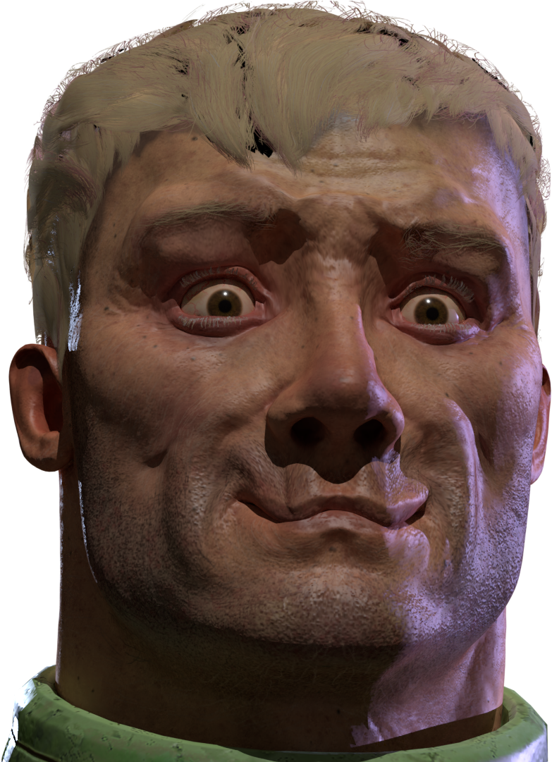 Doom Quake Champions Face Nose Head Forehead - Quake Champions Doomguy Face Clipart (1920x1080), Png Download