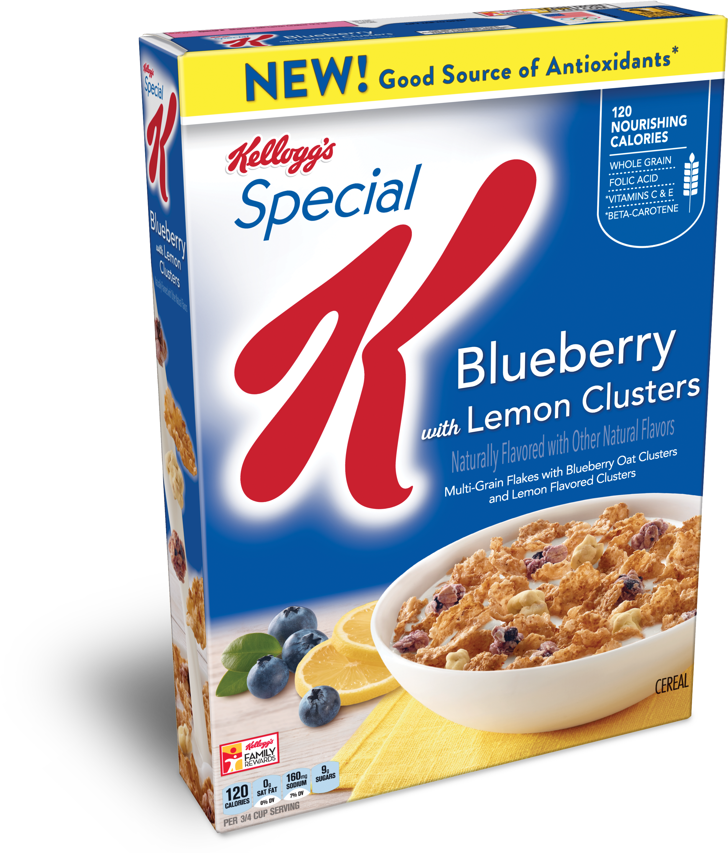 Blueberry Lemon Special K - Special K Blueberry Lemon Clipart (3000x3000), Png Download