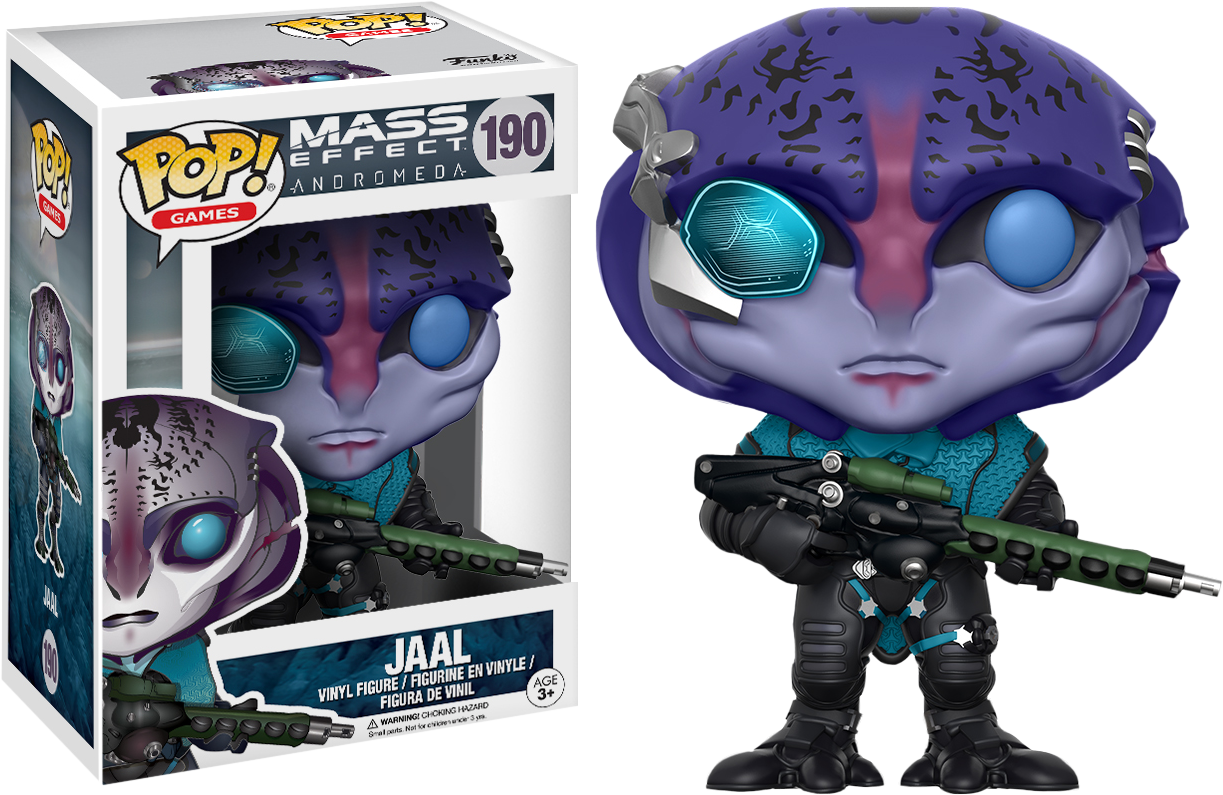 Jaal Pop Vinyl Figure - Funko Pop Mass Effect Clipart (1223x795), Png Download