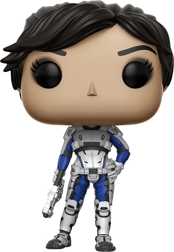 Mass Effect - Funko Pop Mass Effect Ryder Clipart (599x869), Png Download