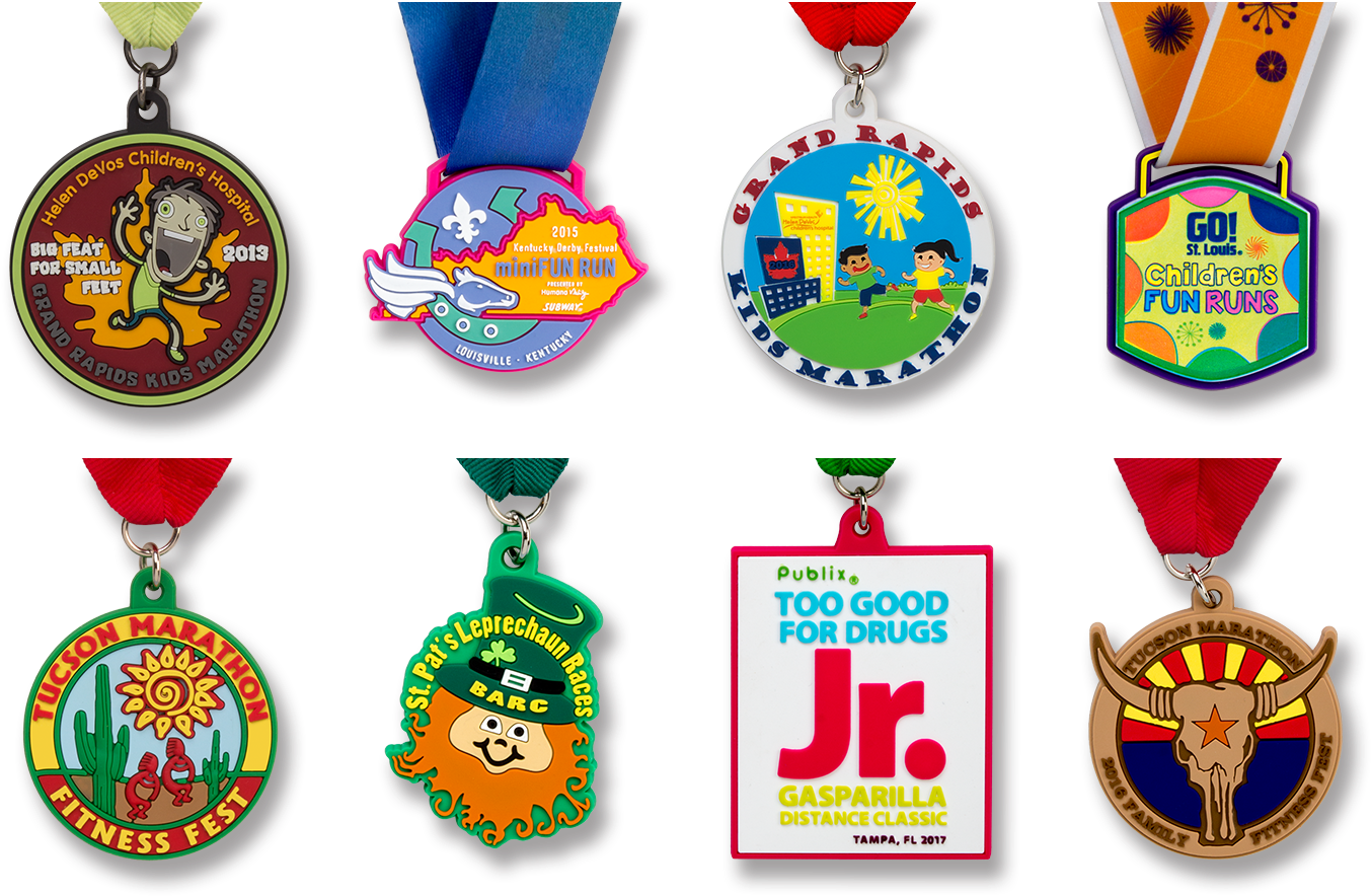 Kids Custom Medals - Kids Run Medal Clipart (1437x937), Png Download