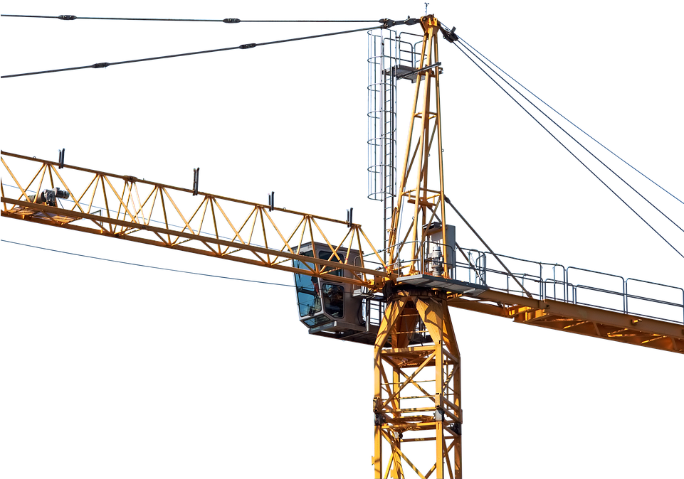 Gru Si Inclina Nel Centro Storico - Crane Clipart (960x718), Png Download