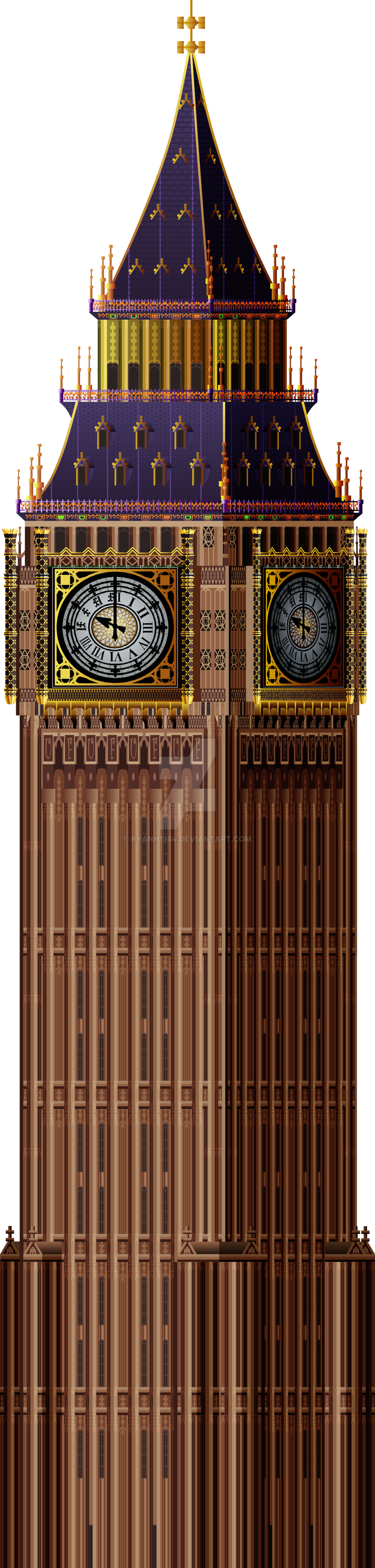 Big Ben Png Hd Clipart (1024x4280), Png Download
