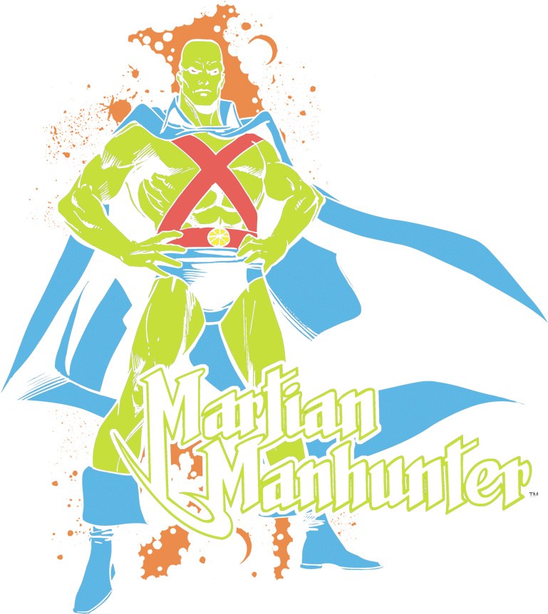 Dc Comics Martian Manhunter Men's Crewneck Sweatshirt Clipart (769x863), Png Download