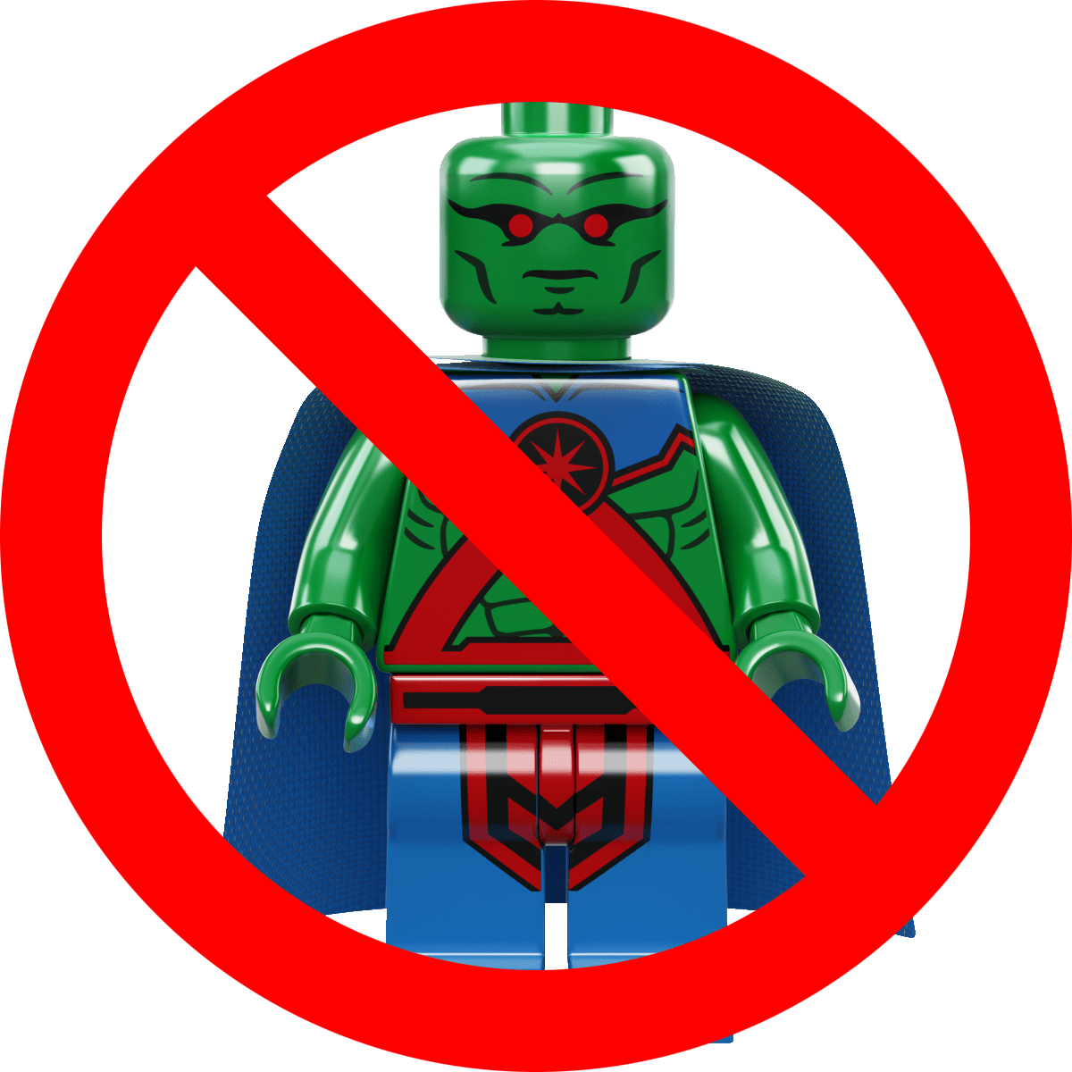 I - Lego Dc Martian Manhunter Clipart (1200x1200), Png Download