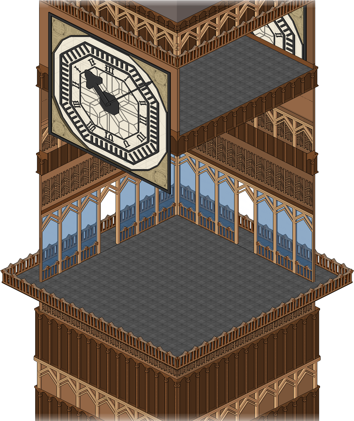 Big Ben Mpu - Roman Temple Clipart (1451x1449), Png Download