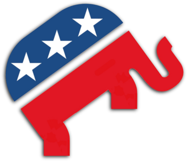 Oregon Republican Party - Republican Party Clipart (633x545), Png Download