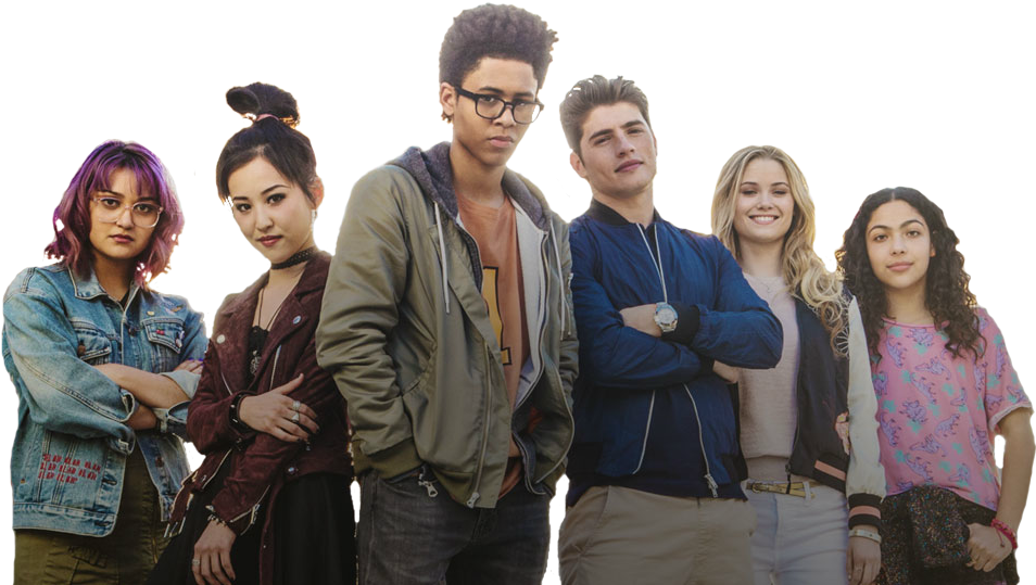 The Cast Of Hulu And Marvel's “runaways” - Runaways Tv Show Cast Clipart (960x540), Png Download