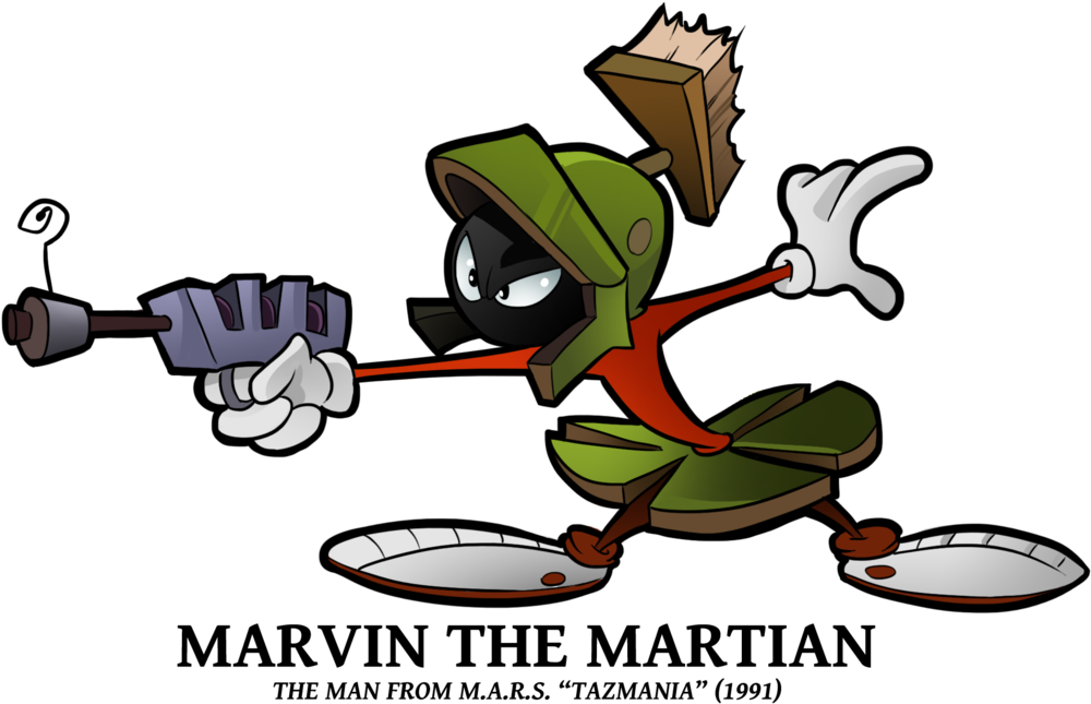 Marvin The Martian 2017 , Png Download - Marvin The Martian Cameo Clipart (1000x645), Png Download
