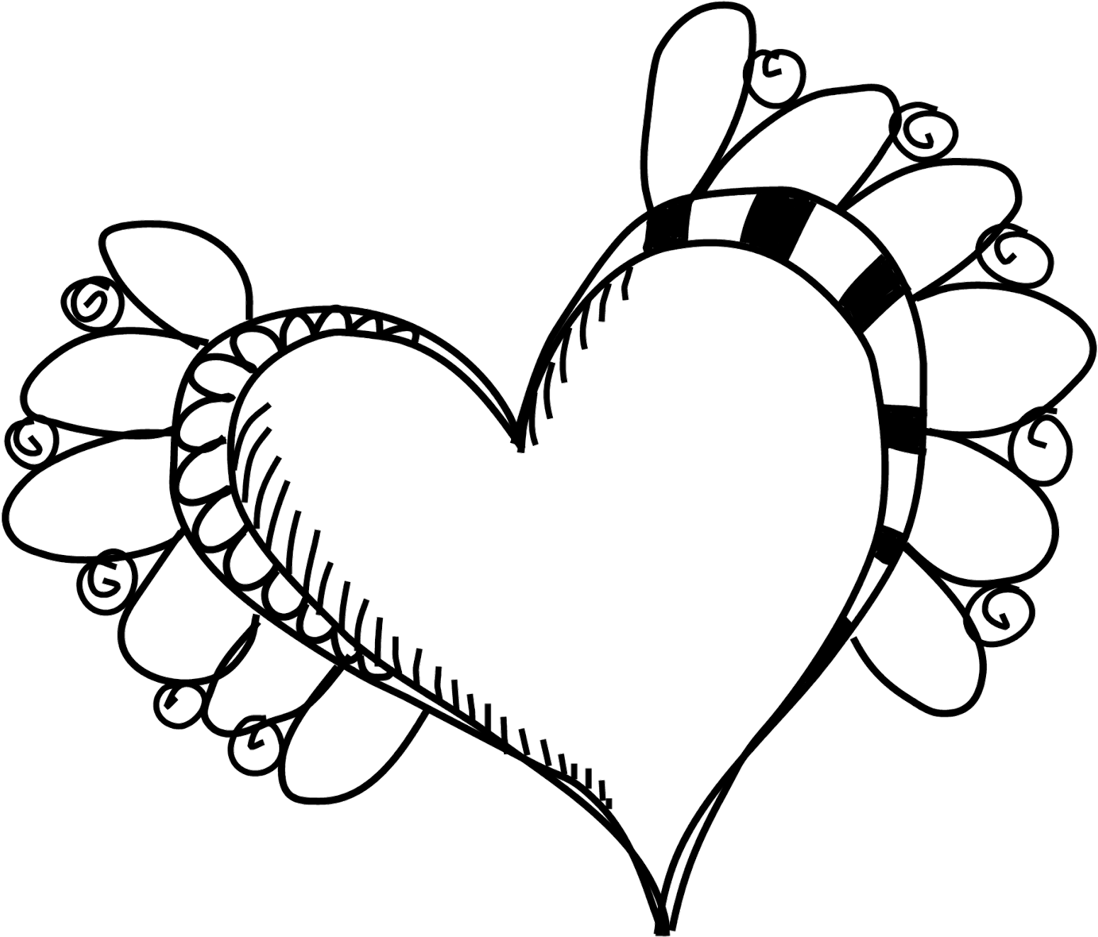 #f 18 Flutter Heart - Heart Clipart (1549x1322), Png Download