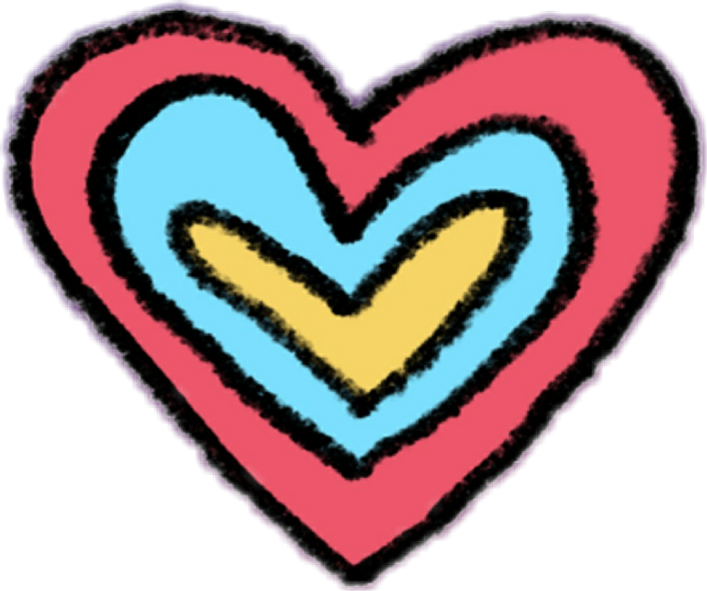 #heart #instagram - Instagram Heart Sticker Png Clipart (1024x856), Png Download