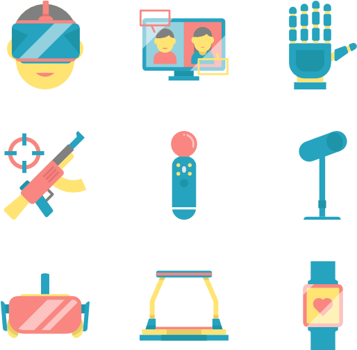 Virtual Reality Collection - Virtual World Virtual Reality Icon Clipart (600x564), Png Download