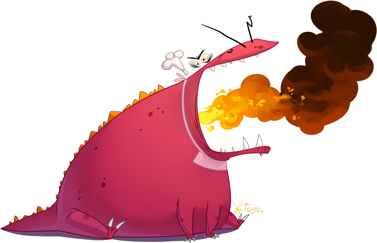 For @bradandezart's Rayman Origins Art Jam - Rayman Origins Dragon Chef Clipart (1280x853), Png Download