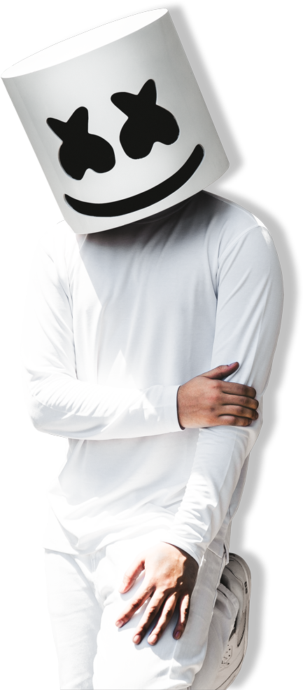 Marshmello , Png Download - Marshmello Man Clipart (433x984), Png Download