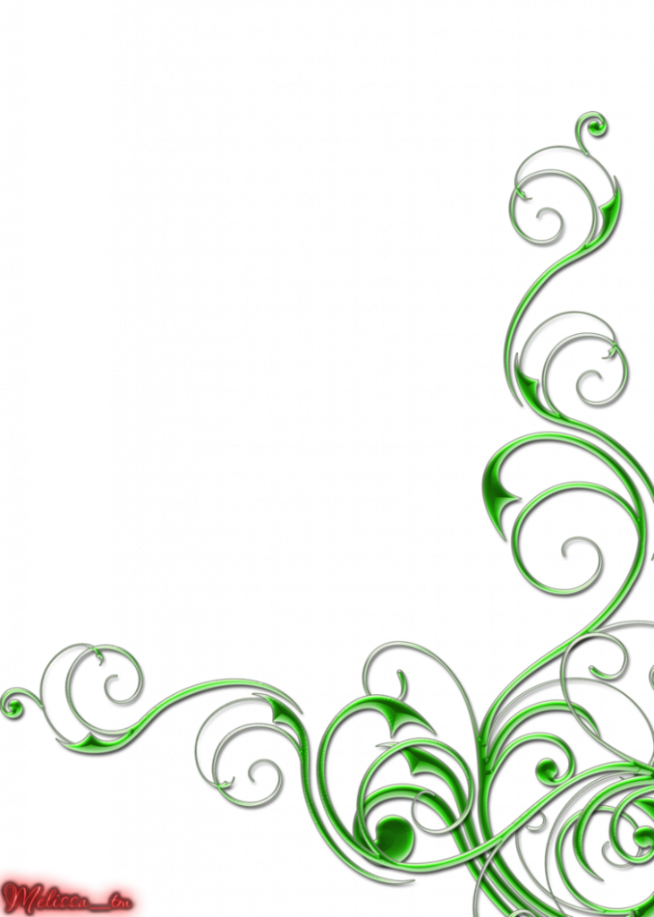 Image Free Download Example Certificate Green Swirl - Green Border Designs Simple Clipart (731x1024), Png Download