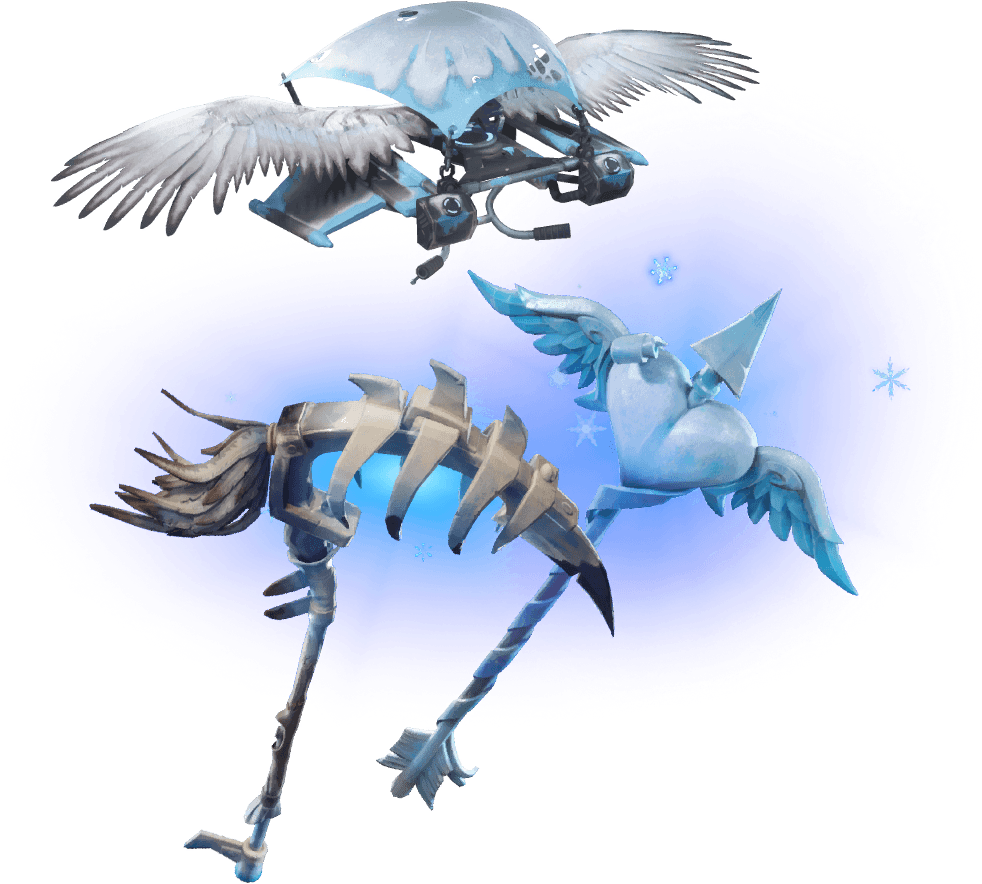 Cold Hearted Pickaxe - Paracaidas De Masmelo Fortnite Clipart (1024x1024), Png Download