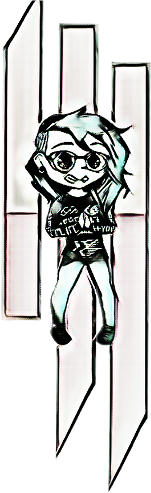 Skrillex Sticker - Cartoon Clipart (1024x1024), Png Download