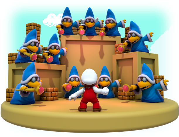 The 100 Magikoopa Duel - Cartoon Clipart (640x480), Png Download