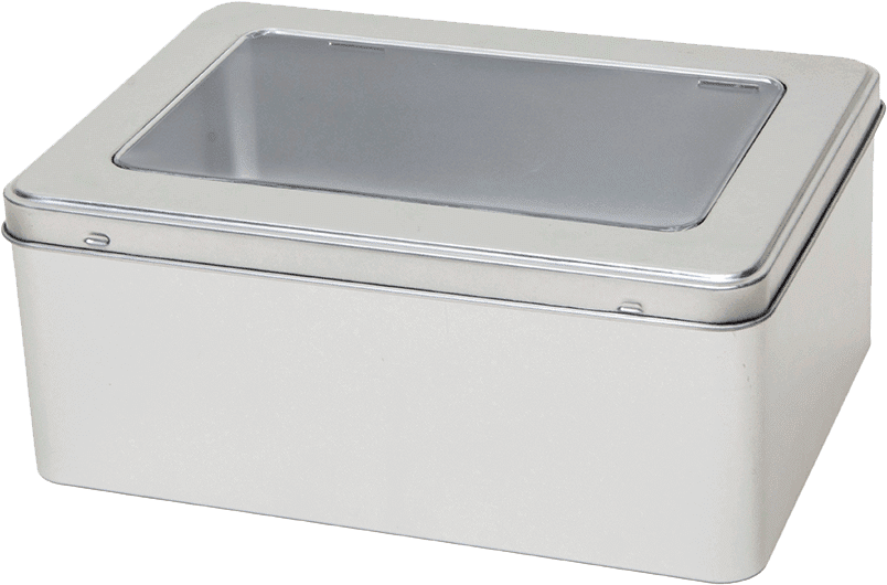 Rettangolare Grande Silver Con Finestre - Box Clipart (900x900), Png Download