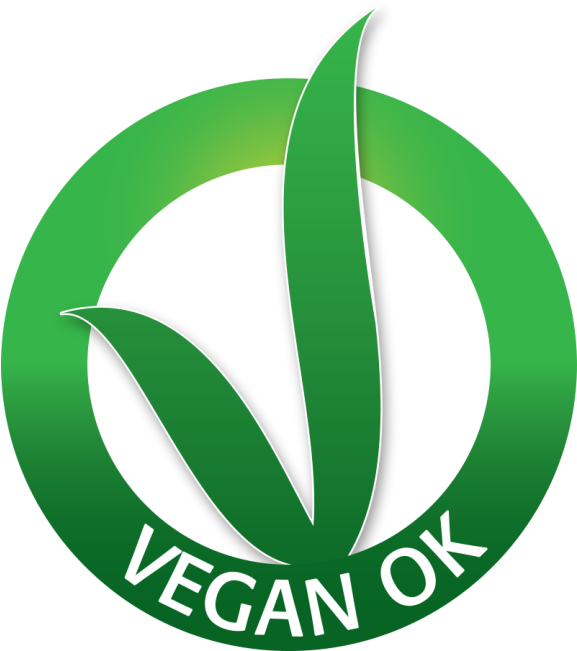Vegan Ok Png - Logo Vegan Ok Png Clipart (576x657), Png Download