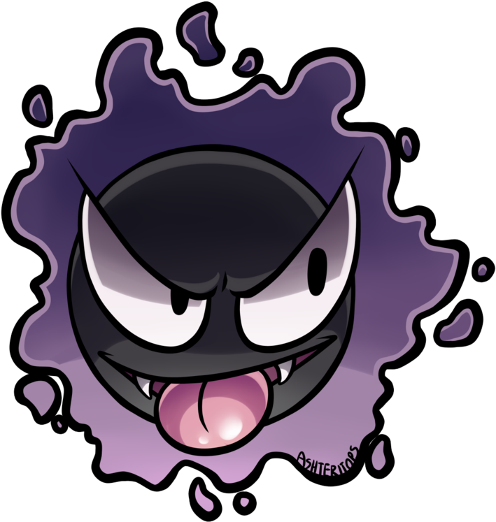 Gastly Png - Pokémon Clipart (800x832), Png Download