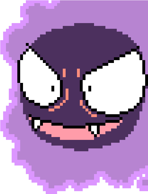 Gastly - Aesthetic Peach Png Clipart (550x690), Png Download