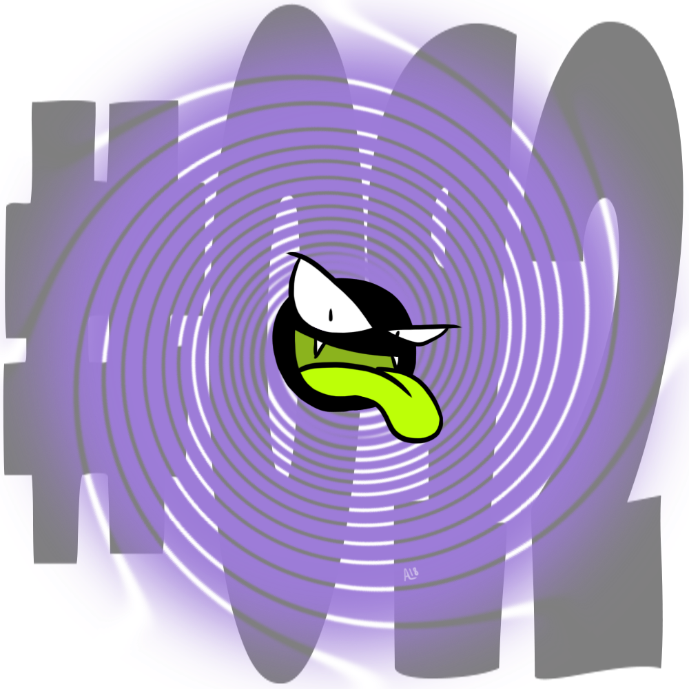 092 Gastly - Woodford Reserve Clipart (1000x1000), Png Download
