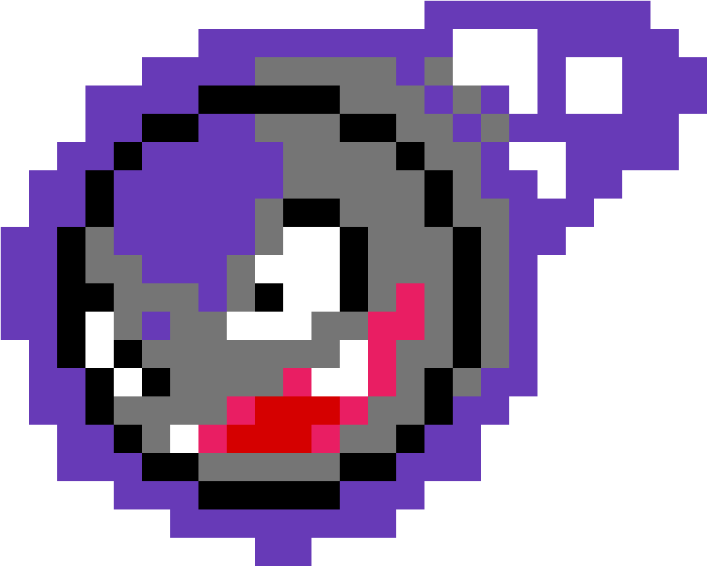 Gastly - Pixel Art Ghastly Clipart (1200x1200), Png Download