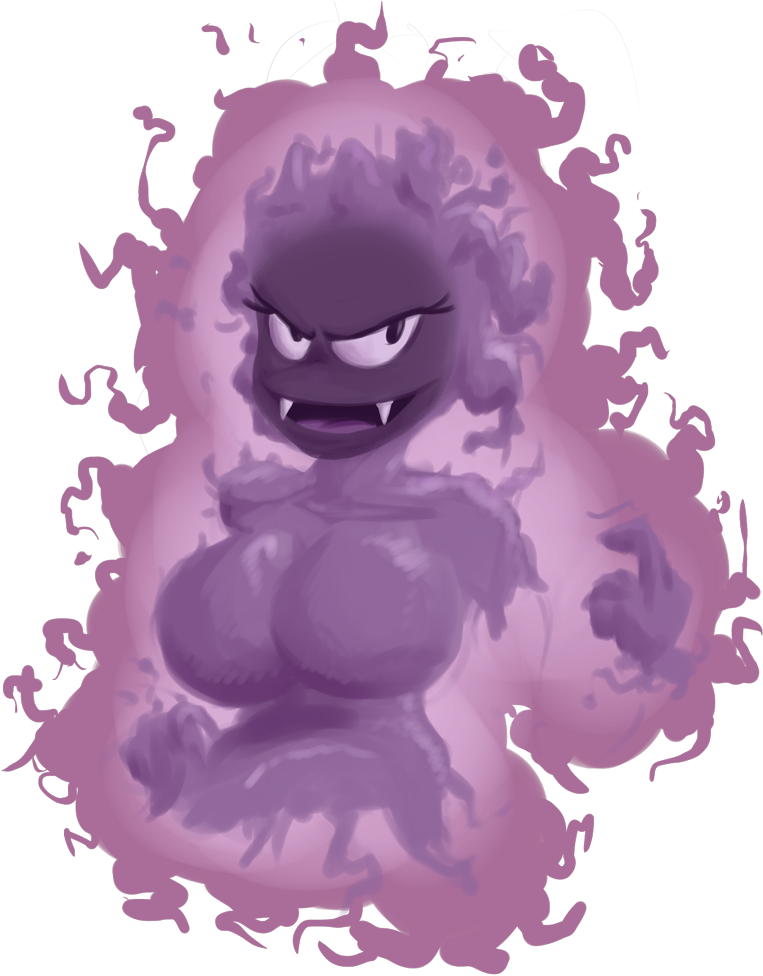 Gastly - Illustration Clipart (861x1000), Png Download