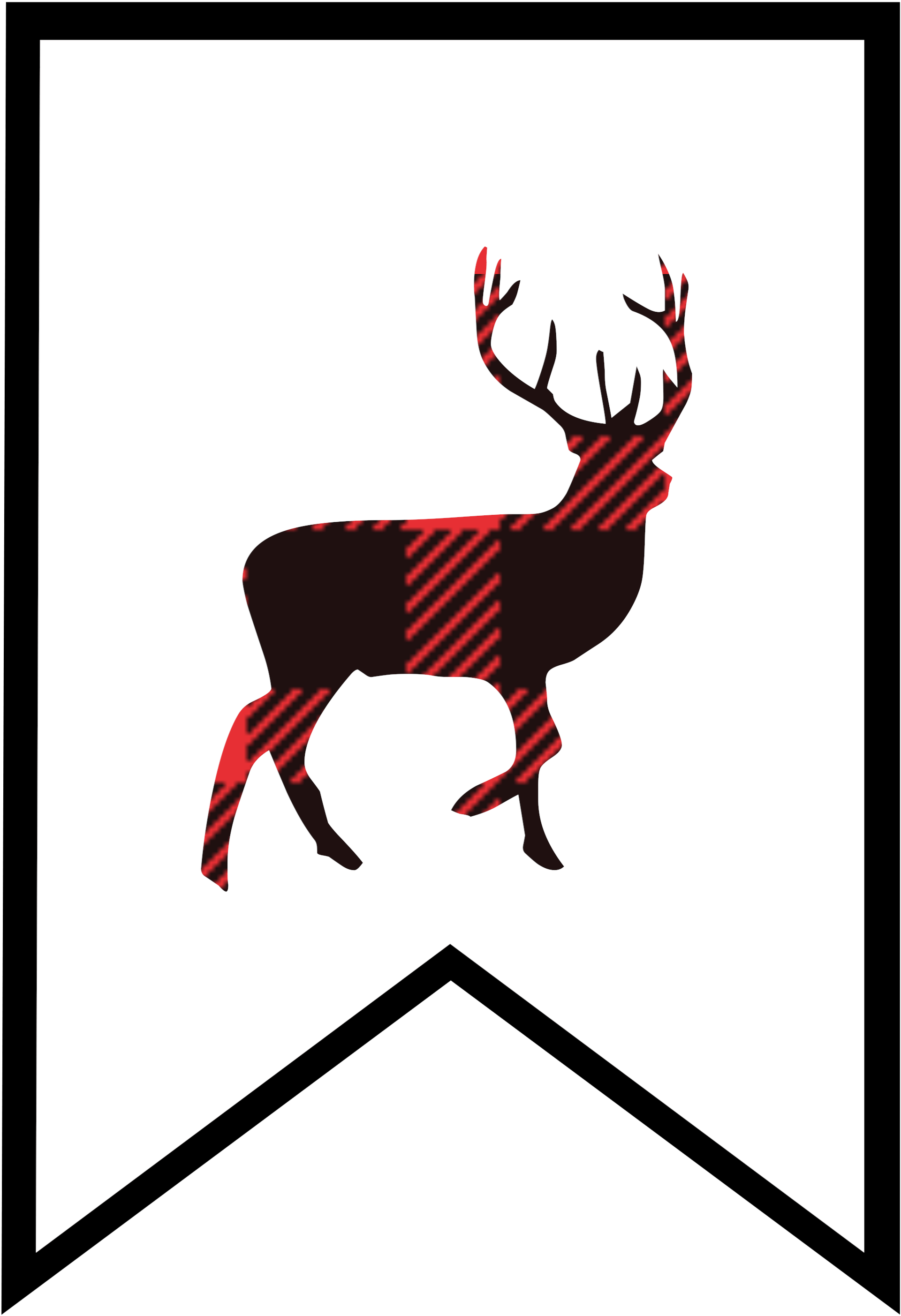 Buffalo Plaid Free Printable Banner Letters - Buffalo Plaid Letters Free Clipart (1999x2867), Png Download