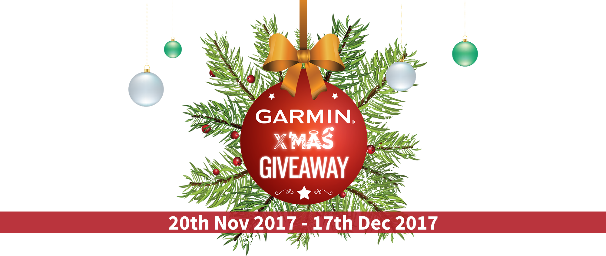 Xmas Banner - Christmas Ornament Clipart (2000x896), Png Download