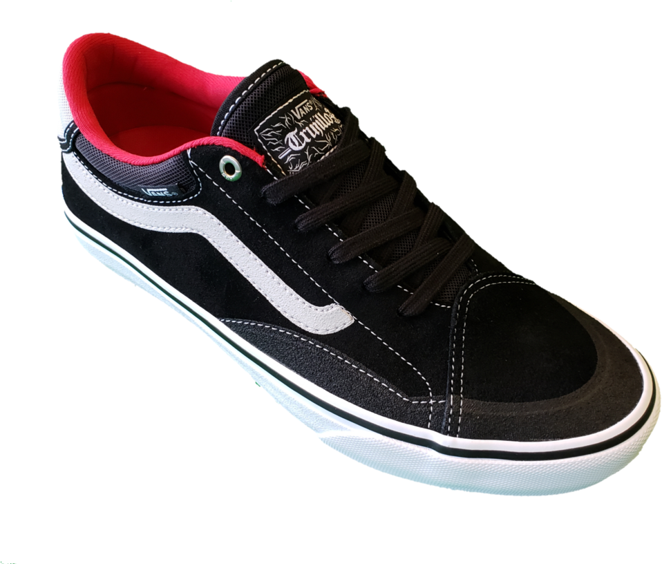 Vans Tnt Advanced Prototype Black/white/red - Vans Tnt Advanced Prototype Black White Red Clipart (1024x815), Png Download