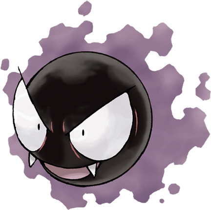 Gastly Pokemon Clipart (1200x710), Png Download