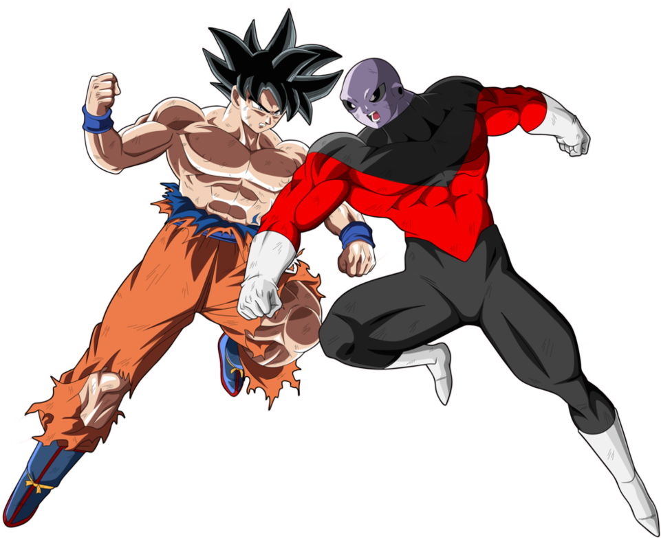 Goku Vs Jiren Png - Dragon Ball Goku Vs Jiren Png Clipart (1007x794), Png Download