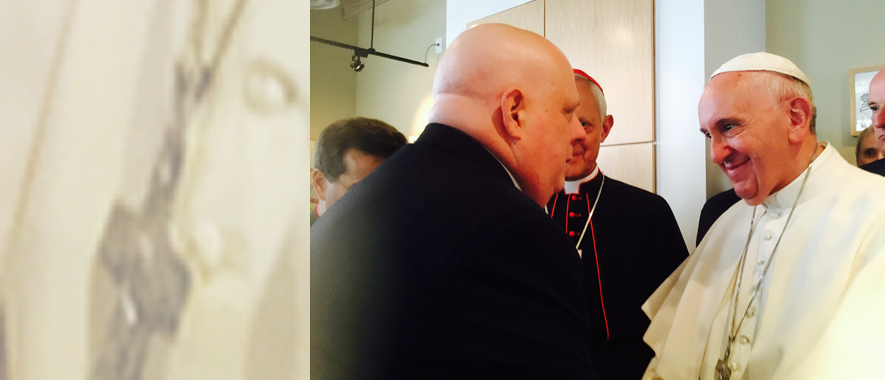 Maryland Governor Larry Hogan Meets With Pope Francis - Larry Hogan Clipart (885x380), Png Download