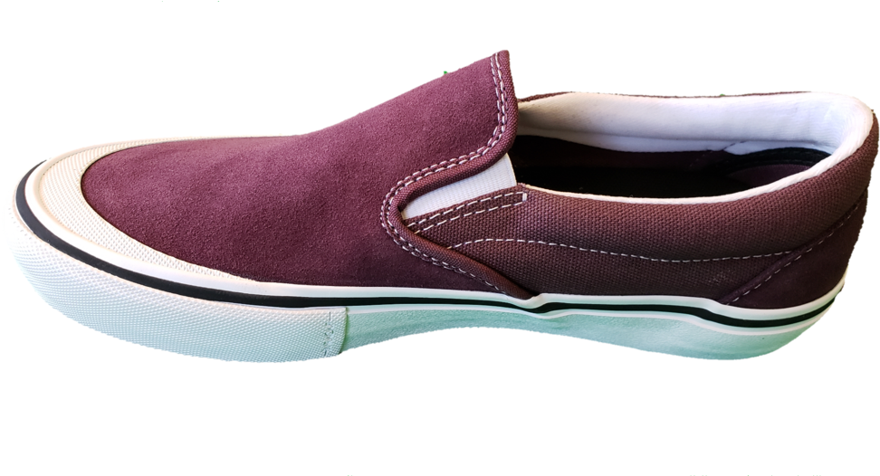 Vans Slip On Pro Raisin/white - Slip-on Shoe Clipart (1024x525), Png Download