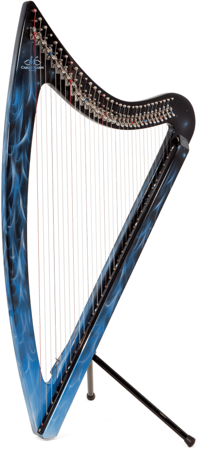 Dhc 32 Blue Light - Camac Harps Clipart (500x1000), Png Download