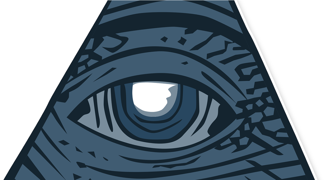 Triángulo Illuminati , Png Download - Illuminati Eye Transparent Background Clipart (1134x631), Png Download