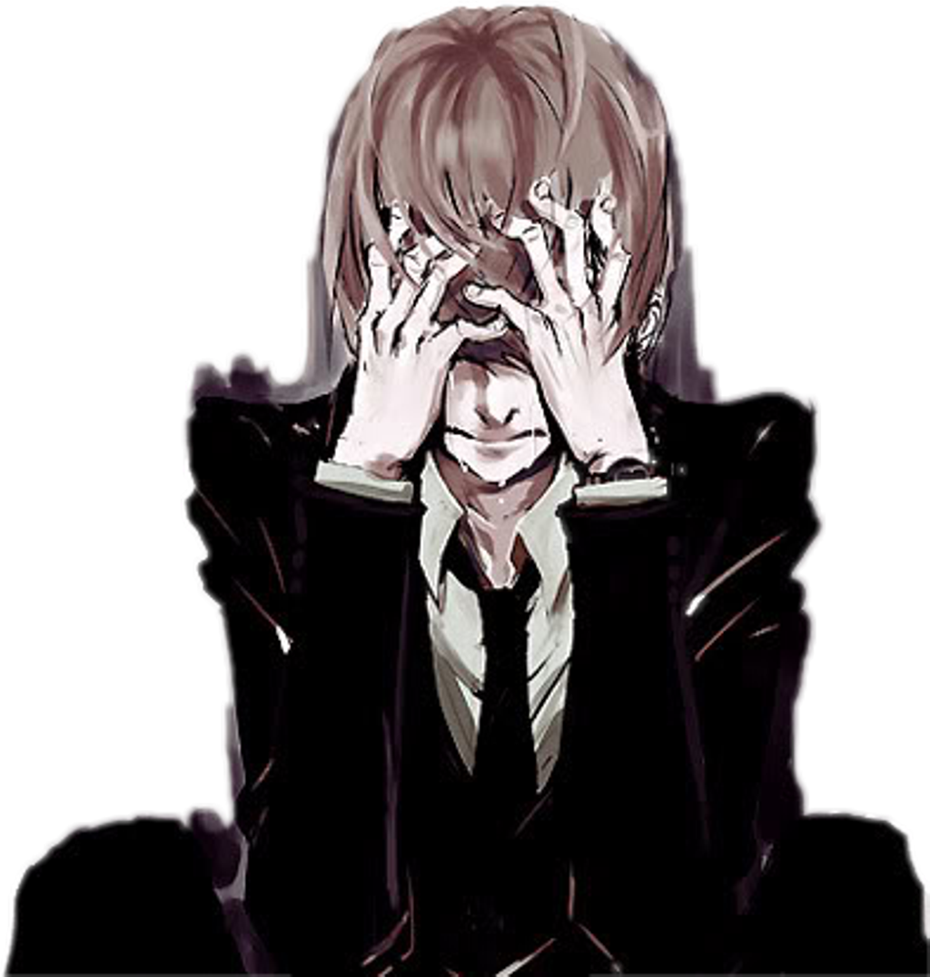 Light Sticker - Death Note Light Yagami Crying Clipart (1024x1076), Png Download