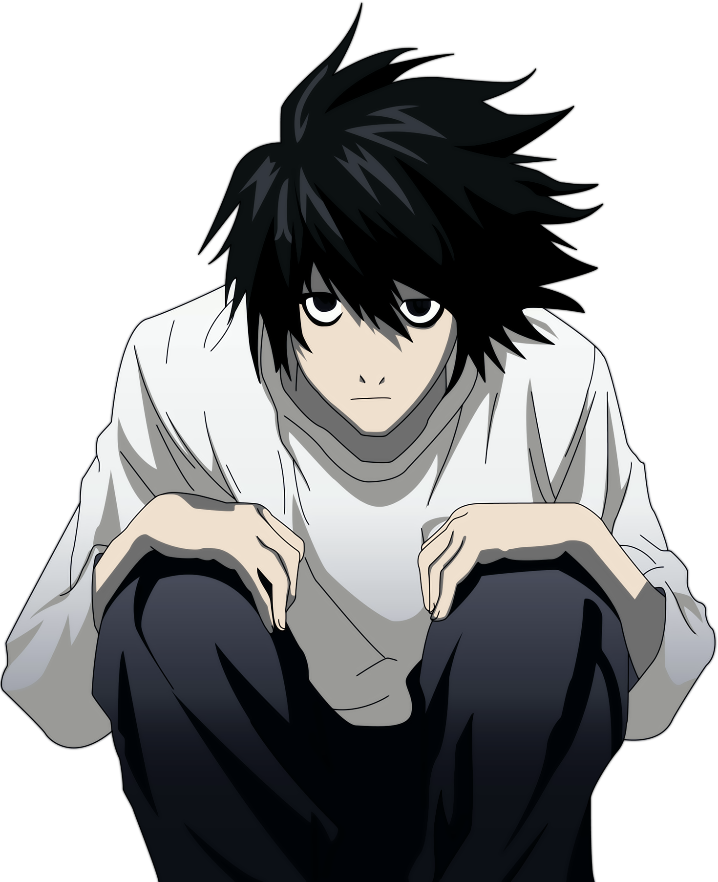 Though It Is Amusing To Have Light Deal With Girl Trouble - L Lawliet Clipart (1479x1839), Png Download