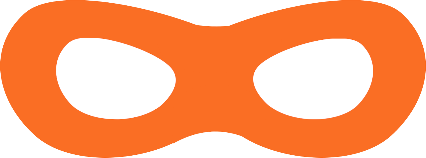 Superhero Mask Free Printable Orange - Free Printable Super Hero Mask Clipart (1458x573), Png Download