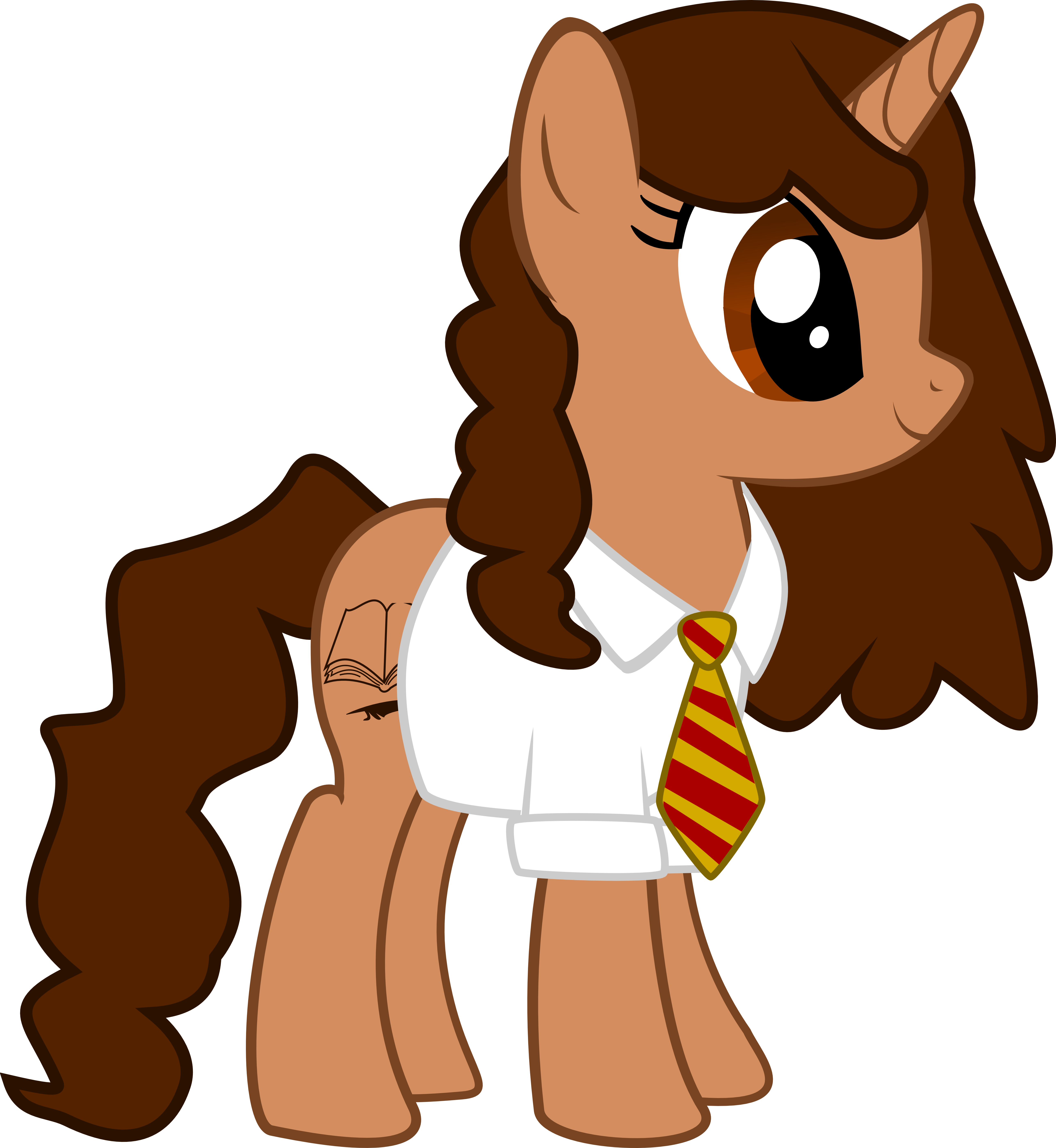 Hermione Granger As A Pony By Asdflove - Hermione Granger My Little Pony Clipart (5158x5605), Png Download