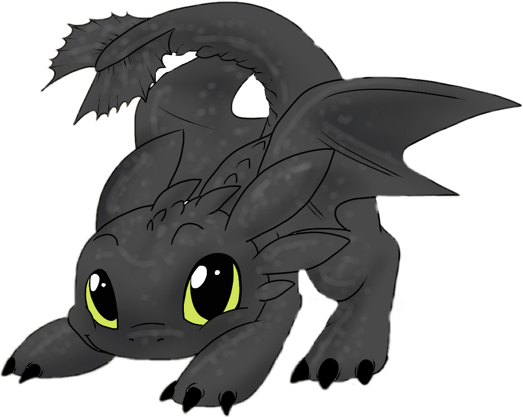 #sticker #toothless #dragon #challange - Baby Toothless Tattoo Clipart (1024x816), Png Download