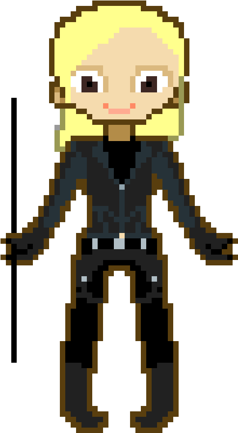 Black Canary - Cartoon Clipart (550x1188), Png Download