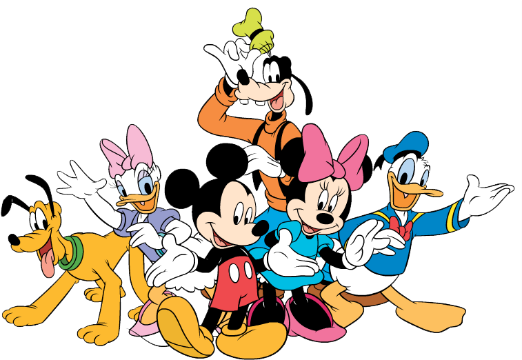 Mickey Mouse Gang Clipart - Mickey Mouse And Friends Png Transparent Png (772x533), Png Download