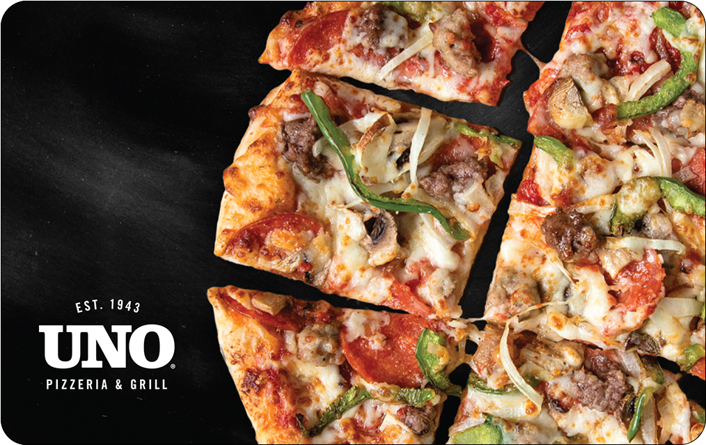 Uno Pizzeria & Grill Gift Card - California-style Pizza Clipart (1015x1015), Png Download