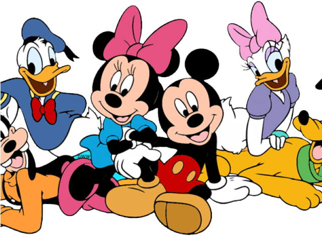 Friends Clipart Mickey Mouse Clubhouse - Minnie Mickey Pluto Goofy - Png Download (640x480), Png Download