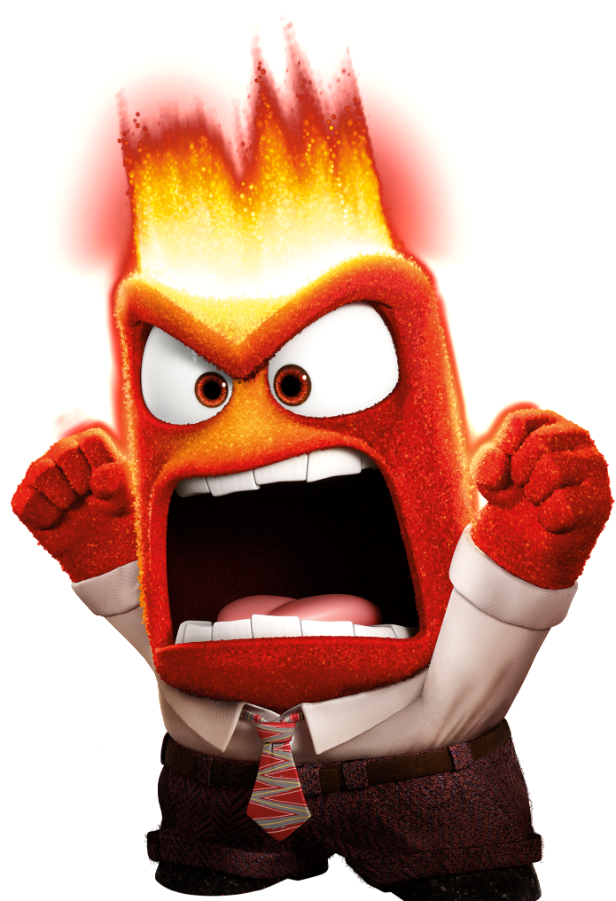 Food For Thought - Inside Out Anger Clipart (716x1024), Png Download