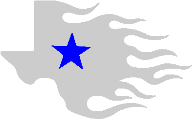 Silver/white Texas Star Flame 4 X 2 1/2" Reflective - Texas Star Clipart (600x600), Png Download