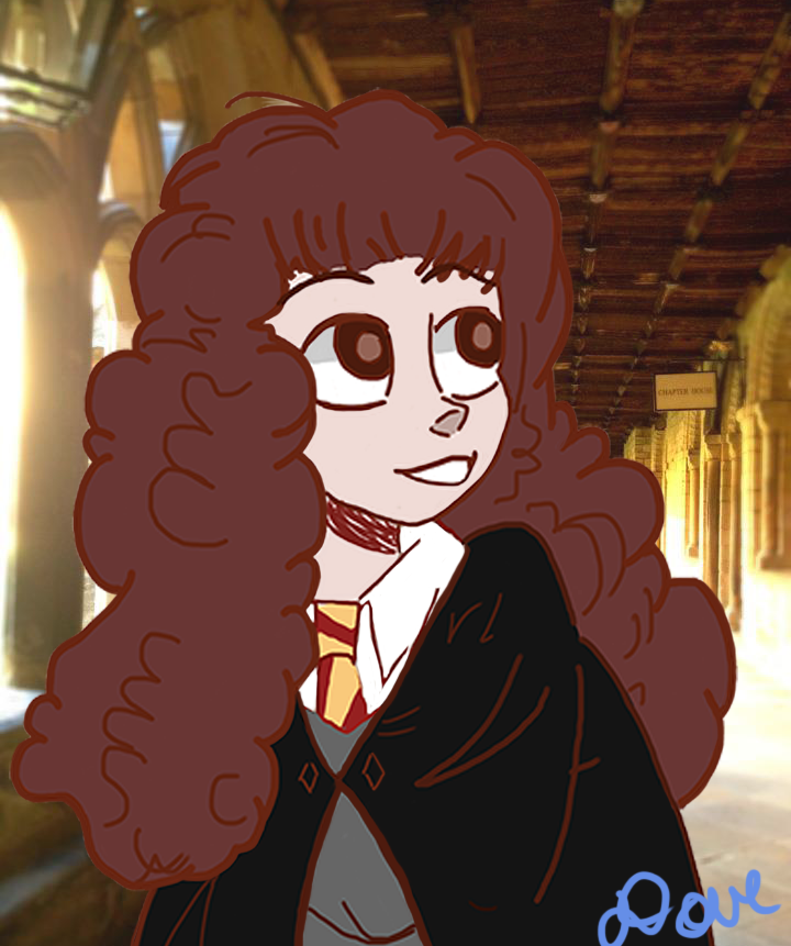 Hermione Drawings On Paigeeworld Clipart (720x861), Png Download
